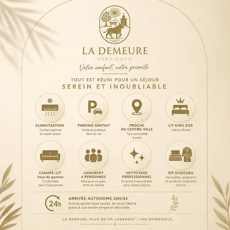La Demeure Du Soleil T2 Cosy, Clim,wifi, Castillet 15 Min, Parking Facile Перпиньан