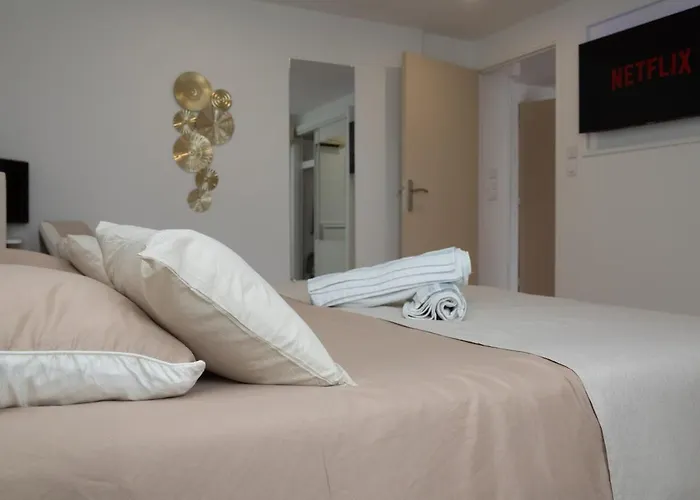 شقة La Demeure Du Soleil T2 Cosy, Clim,wifi, Castillet 15 Min, Parking Facile بيربينيو